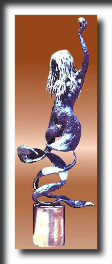 metal sculpture, steel, welded sculpture, fine art sculpture, sculpture, women, nudes, figurines