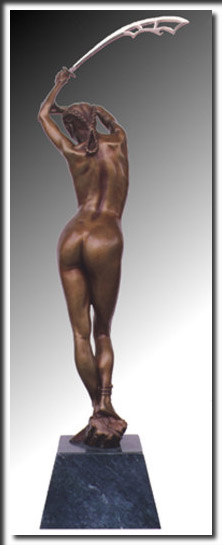 Kim (side), 22 in, bronze, Sterling, marble, edition 30, sculpture, figure sculpture, fine art, women, figurines, nudes, bronze, resin