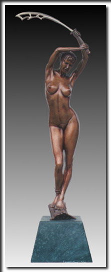 Kim (rear), 22 in, bronze, Sterling, marble, edition 30, sculpture, figure sculpture, fine art, women, figurines, nudes, bronze, resin