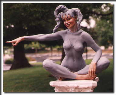 Teresa {front}(half life-size), painted fiberglass, sculpture, figure sculpture, fine art, women, figurines, nudes, bronze, resin
