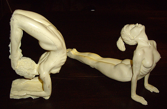 unfinished yoga figurine-examples